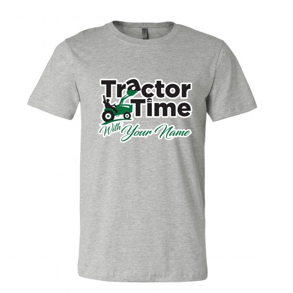Custom Name Tractor Time Short Sleeve Unisex T-Shirt