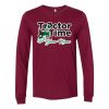 Custom Name Tractor Time Long Sleeve Unisex T-Shirt